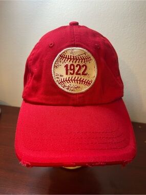 Bright Red Cotton Baseball Cap